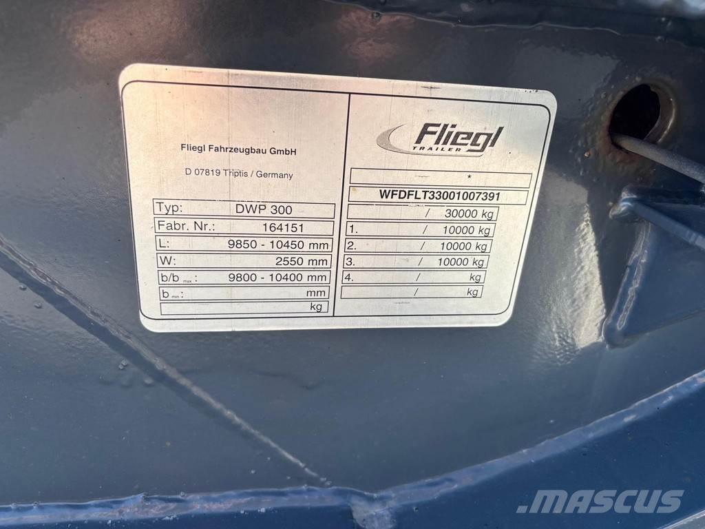 Fliegl 3-AXLE BDF Rimorchi portacontainer
