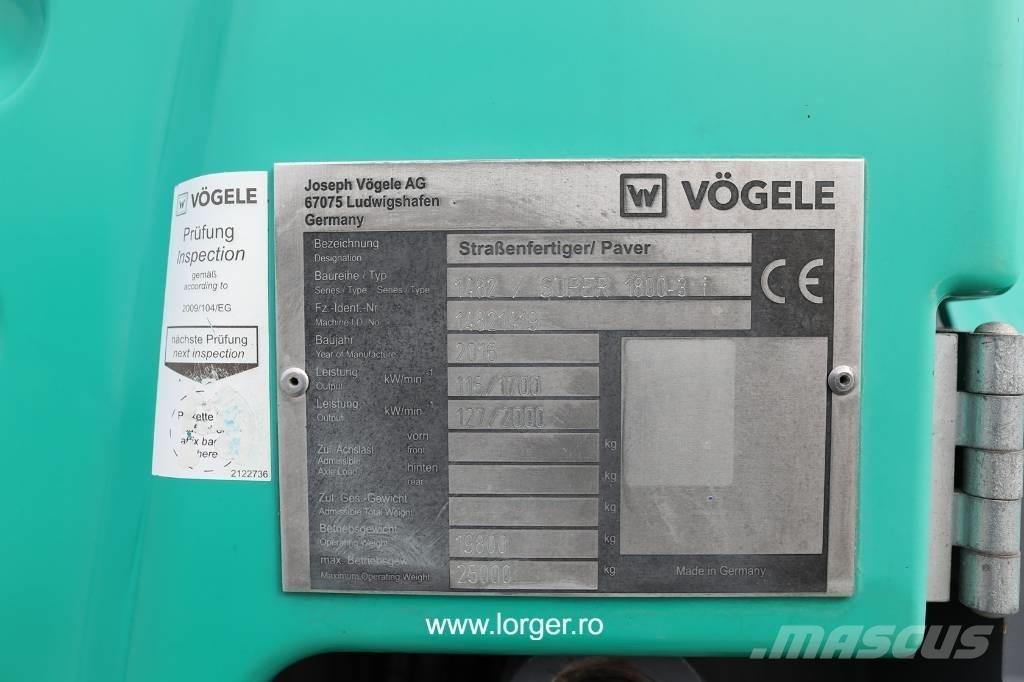 Vögele Super 1800 - 3i Finitrici