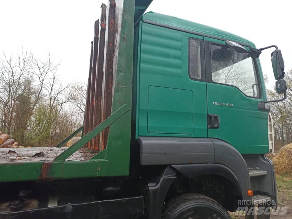 MAN 33.430 Camion trasporto legname
