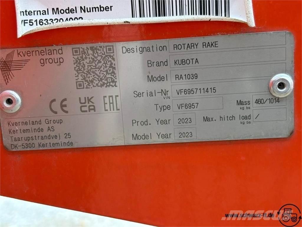 Kubota RA 1039 Falciandanatrici