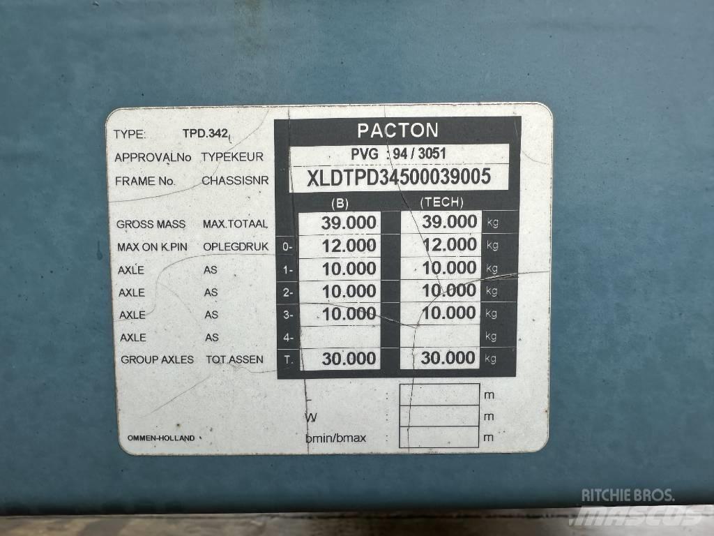 Pacton TPD 342 Semirimorchio a pianale