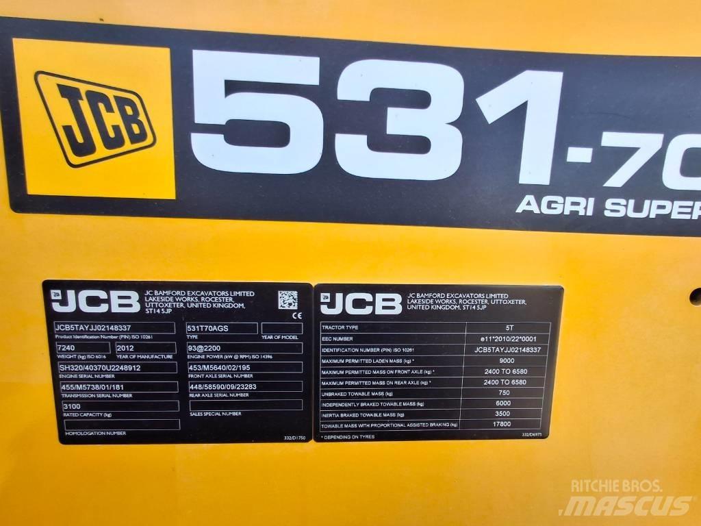 JCB 531-70 Sollevatori telescopici per agricoltura