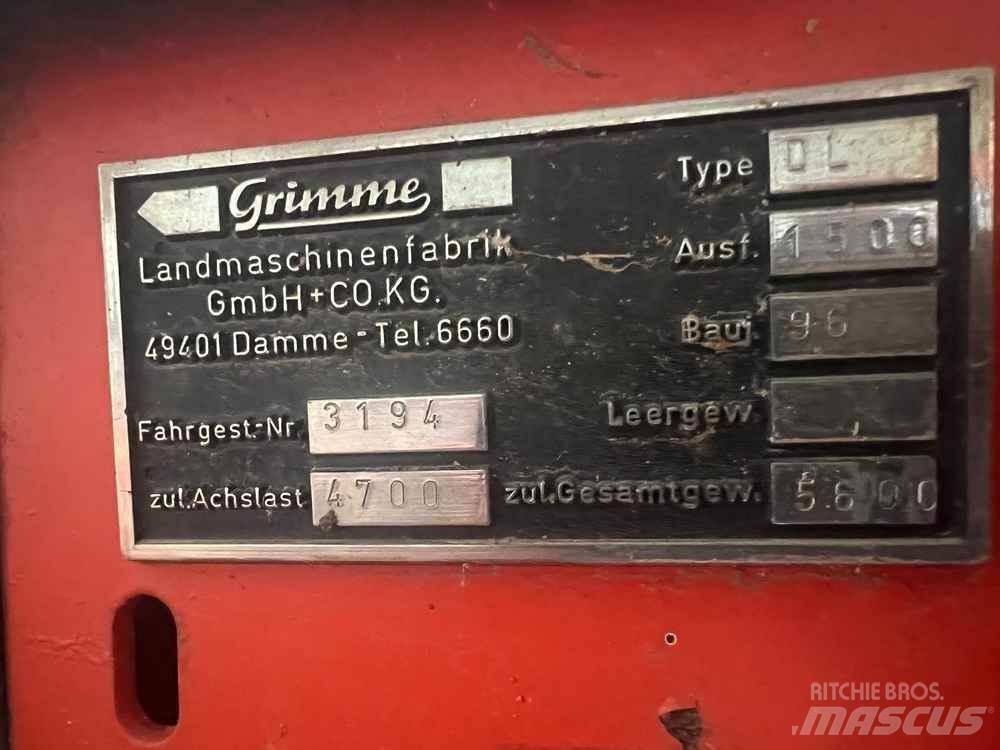 Grimme DL1500 Scava raccogli patate