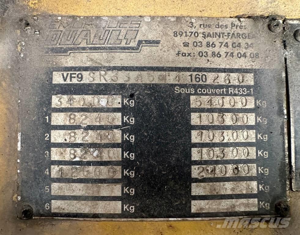 Louault SR33A Semirimorchi per il trasporto di veicoli