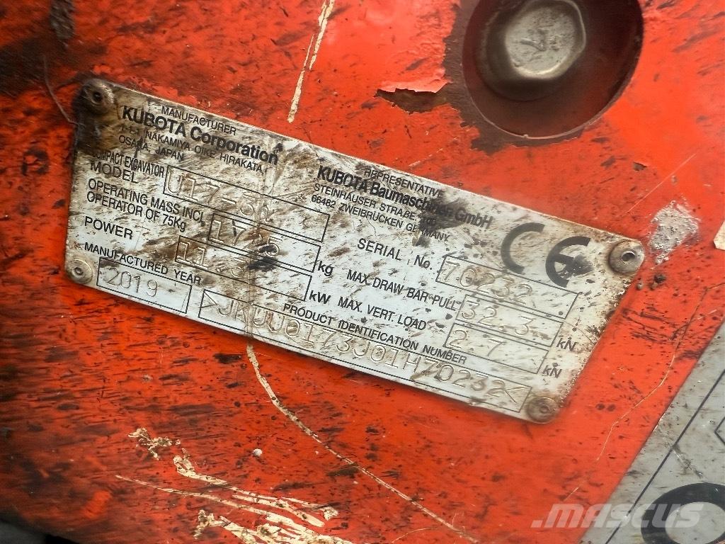 Kubota U 17-3 Miniescavatori