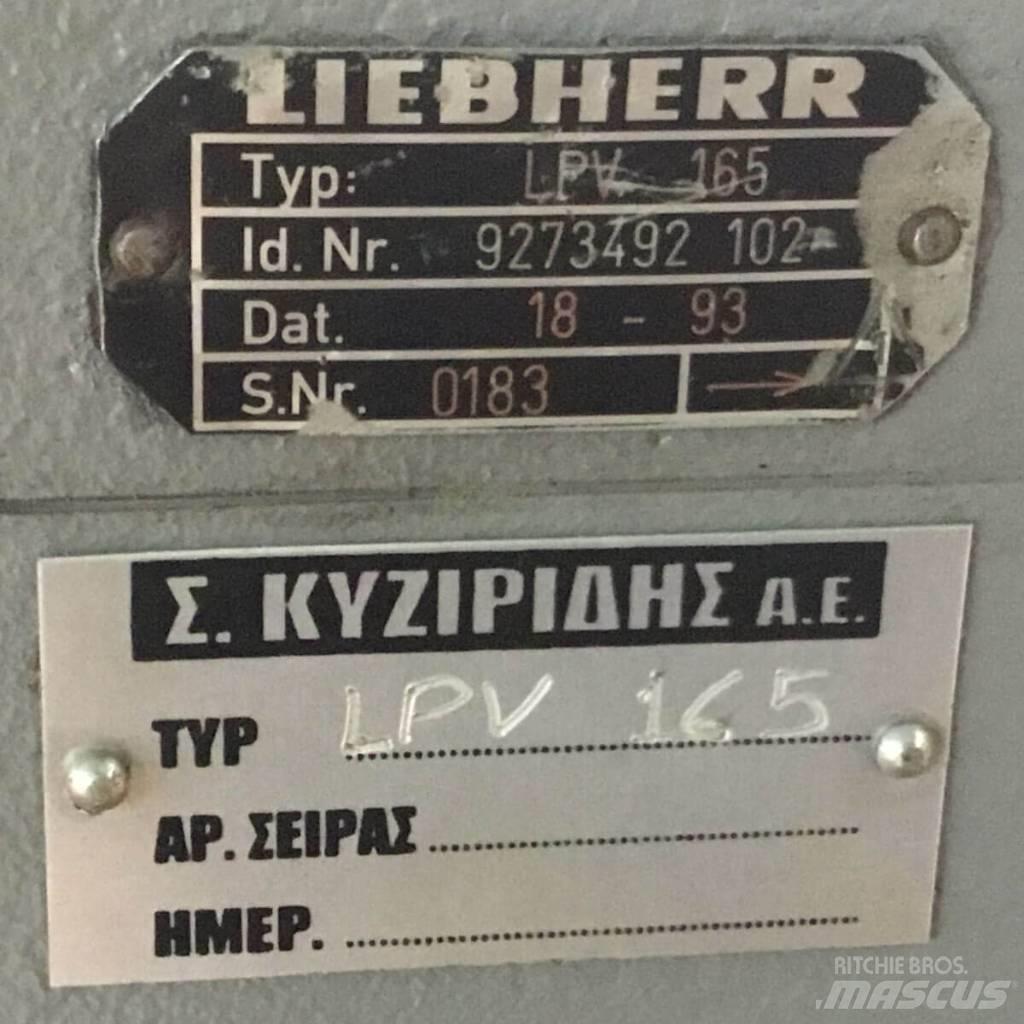 Liebherr LPV 165 Componenti idrauliche