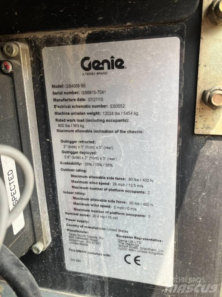 Genie GS 4069 BE Piattaforme a pantografo