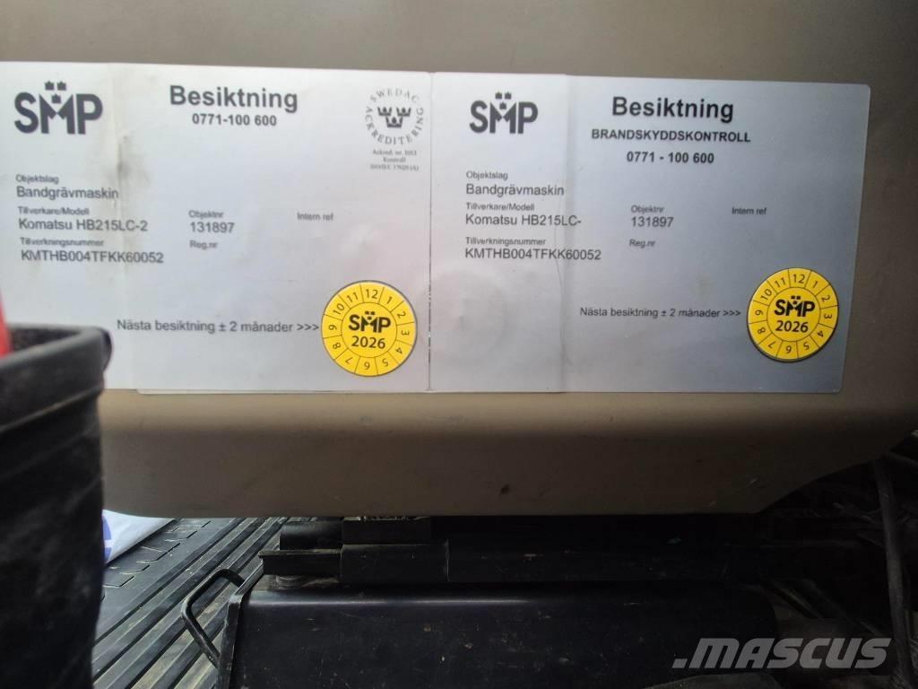 Komatsu HB215LC-2 Escavatori cingolati