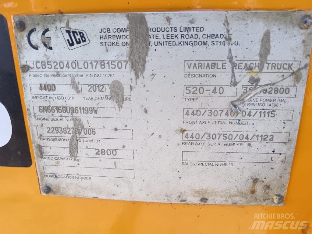 JCB 520-40 Sollevatori telescopici