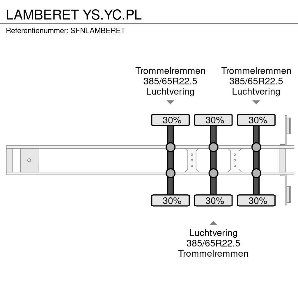 Lamberet YS.YC.PL Semirimorchi a temperatura controllata