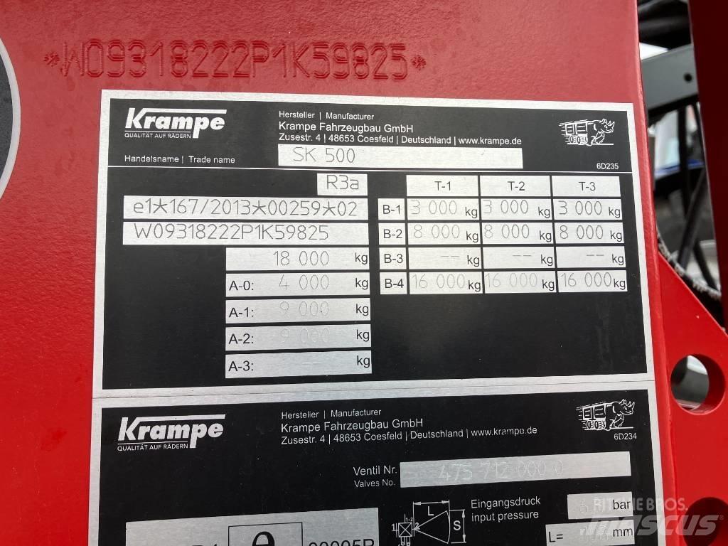 Krampe SK 500 Rimorchi ribaltabili