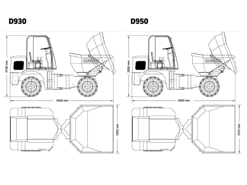 Günstig D930 Dumpers articolati