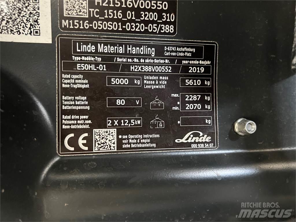 Linde E50HL-01 Carrelli elevatori elettrici