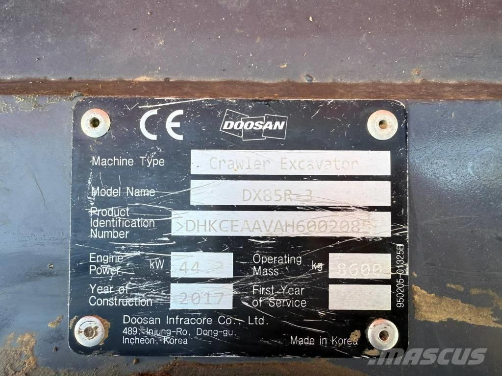 Doosan DX 85 R-3 Escavatori medi 7t - 12t