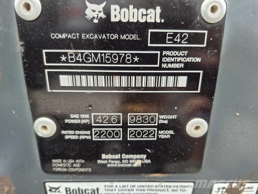 Bobcat E 42 Miniescavatori