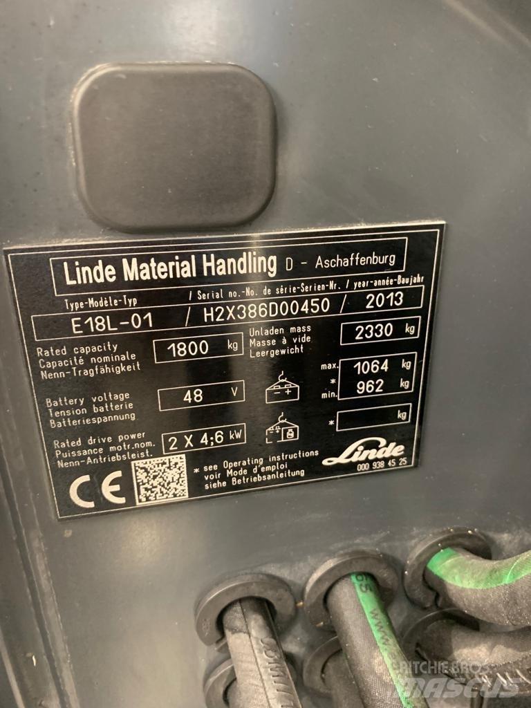 Linde E18 L Carrelli elevatori elettrici