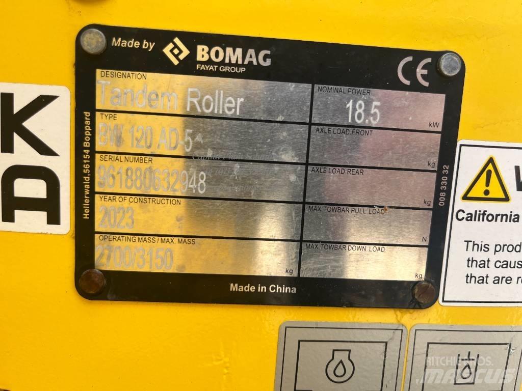 Bomag BW 120 AD-5 Rulli a doppio tamburo