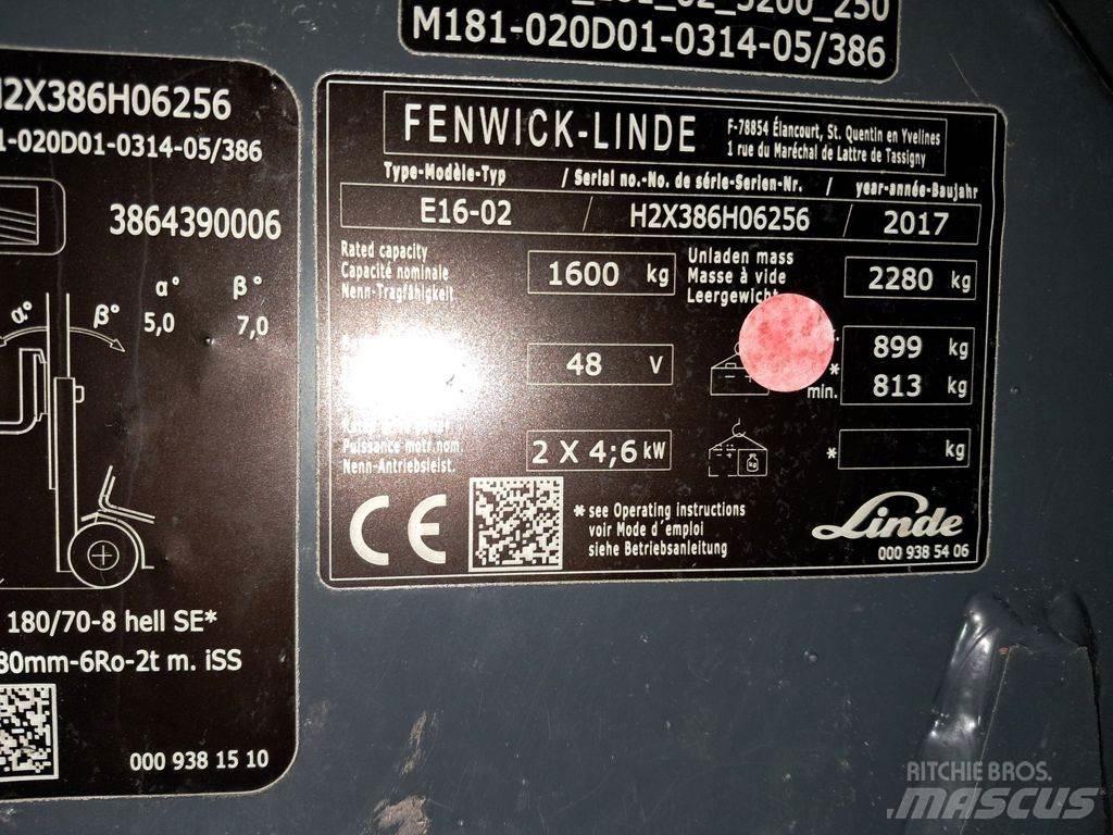 Linde E16-02 Carrelli elevatori elettrici