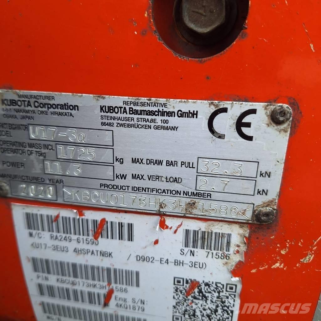 Kubota U 17-3 Miniescavatori