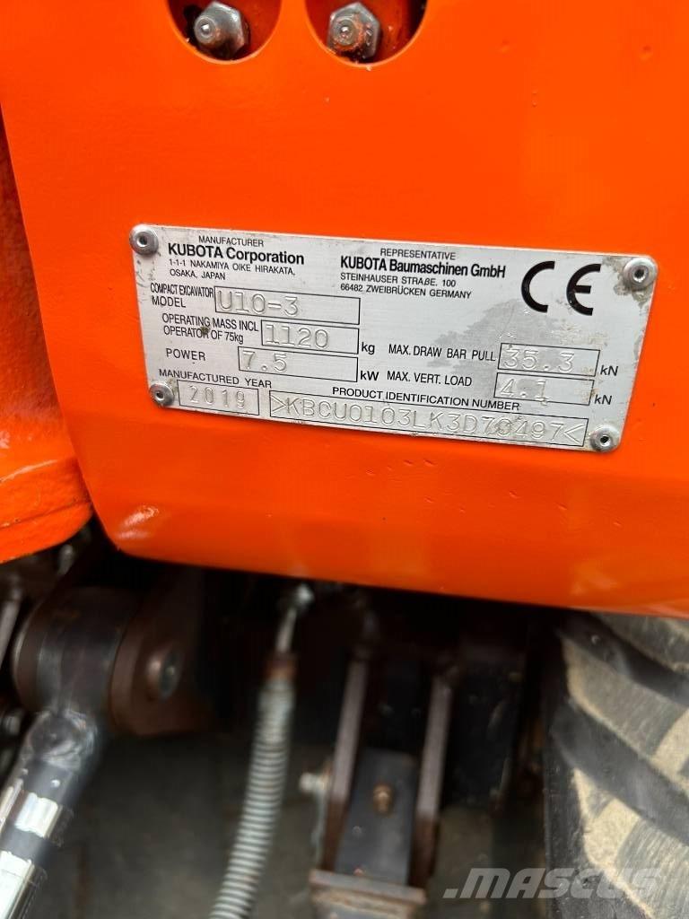 Kubota U 10-3 Miniescavatori