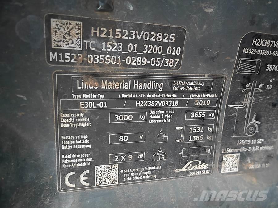Linde E30L-01 Carrelli elevatori elettrici