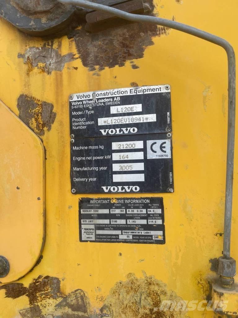 Volvo L 120 E Pale gommate