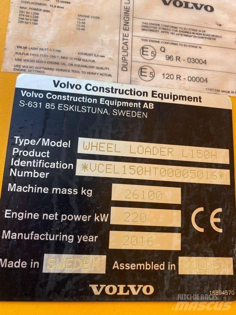 Volvo L 150 H Pale gommate