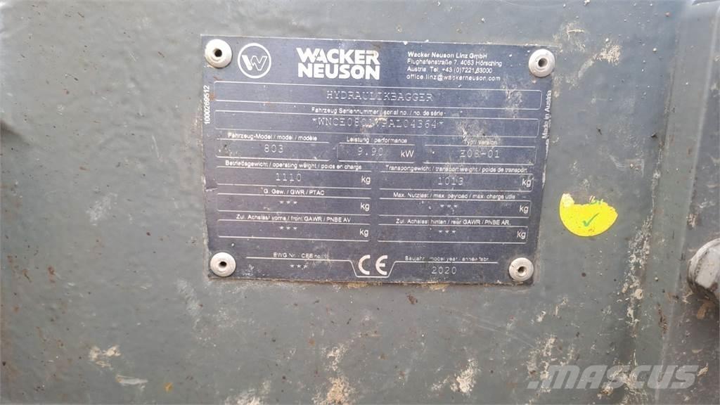 Wacker Neuson 803 Escavatori cingolati