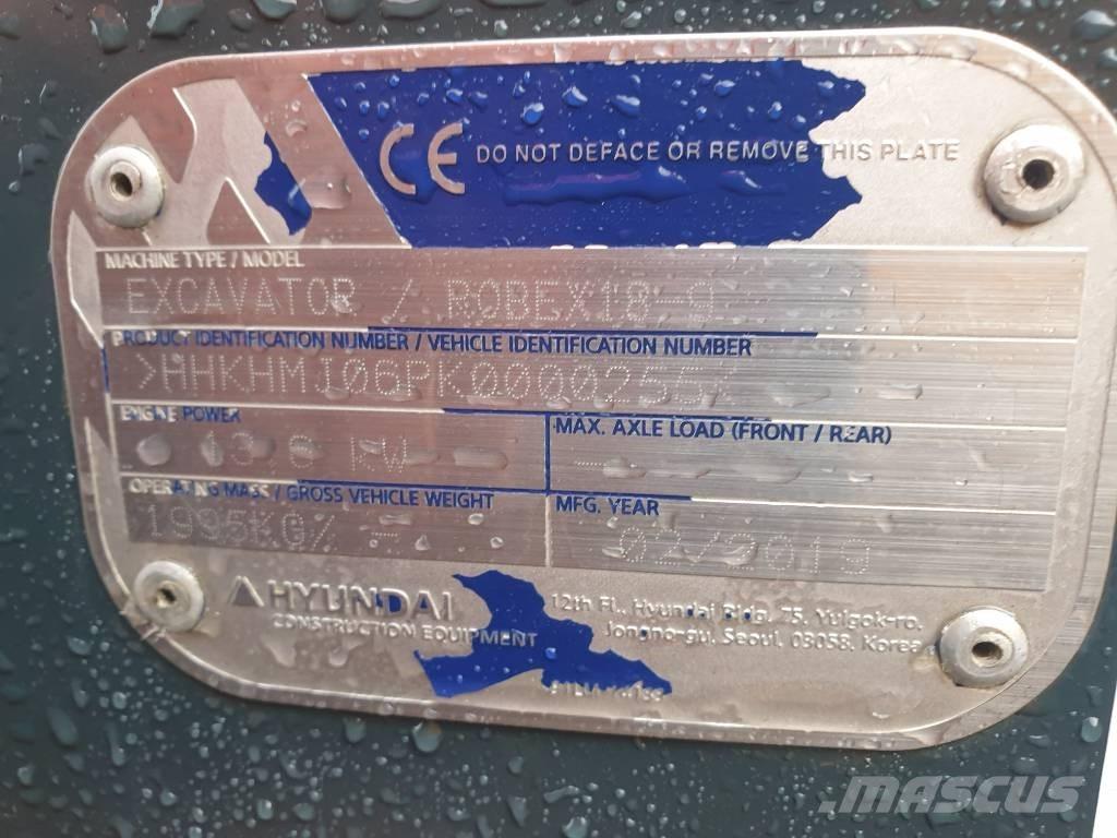 Hyundai Robex 18-9 Miniescavatori