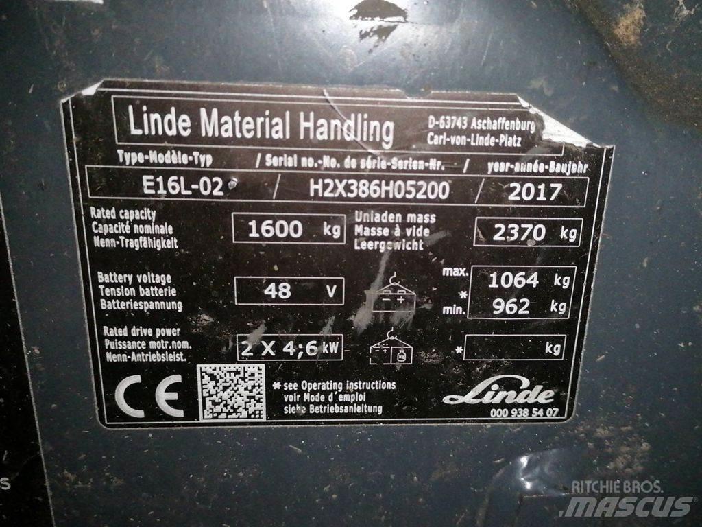 Linde E16L-02 Carrelli elevatori elettrici