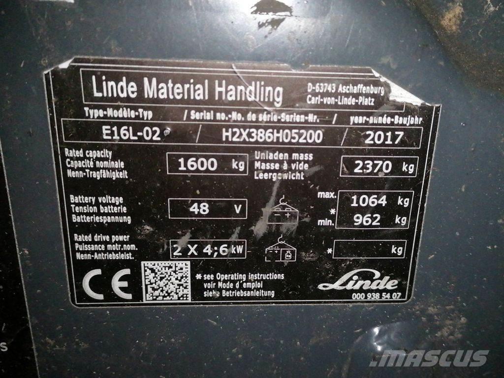 Linde E16L-02 Carrelli elevatori elettrici