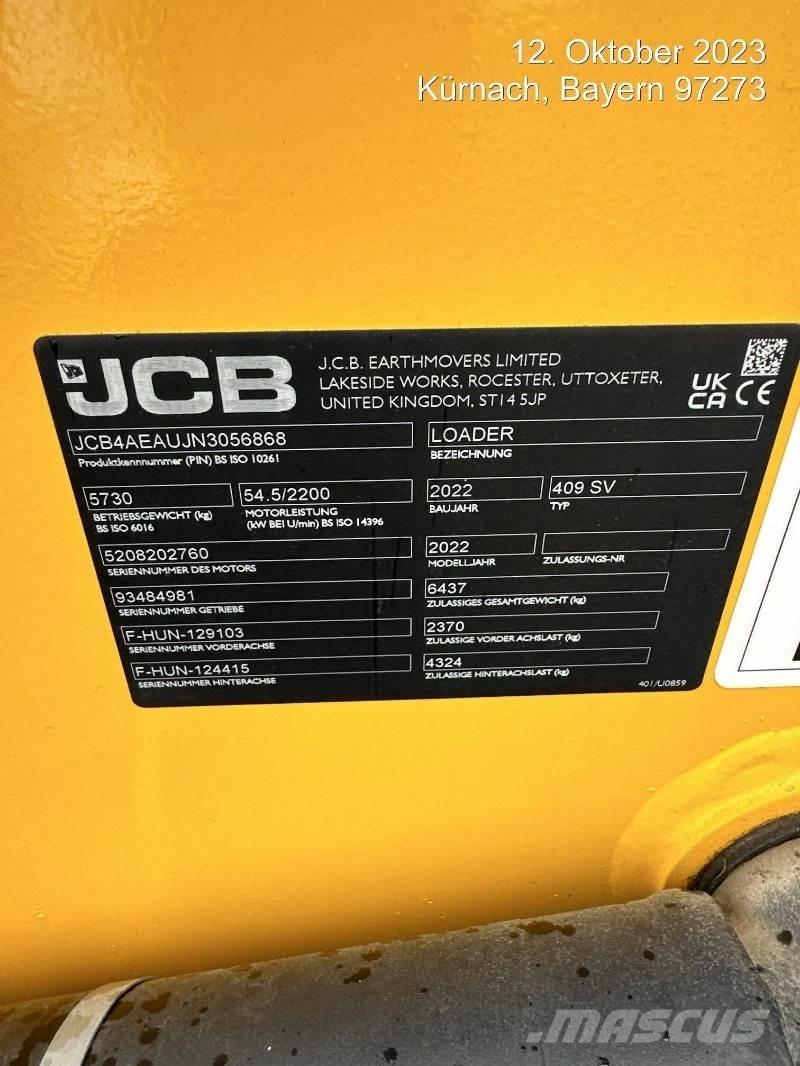 JCB 409 Pale gommate