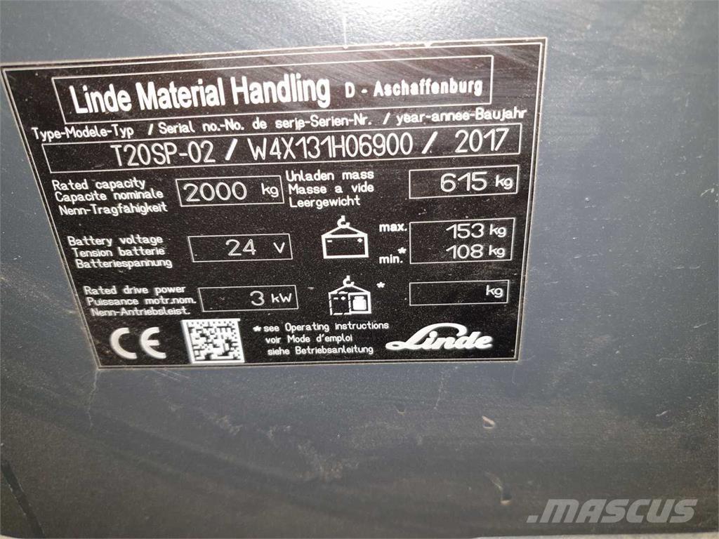 Linde T20SP ION Carelli stoccatori  automatici-usati