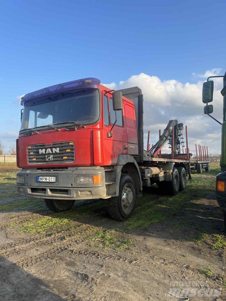 MAN F 2000 Camion trasporto legname