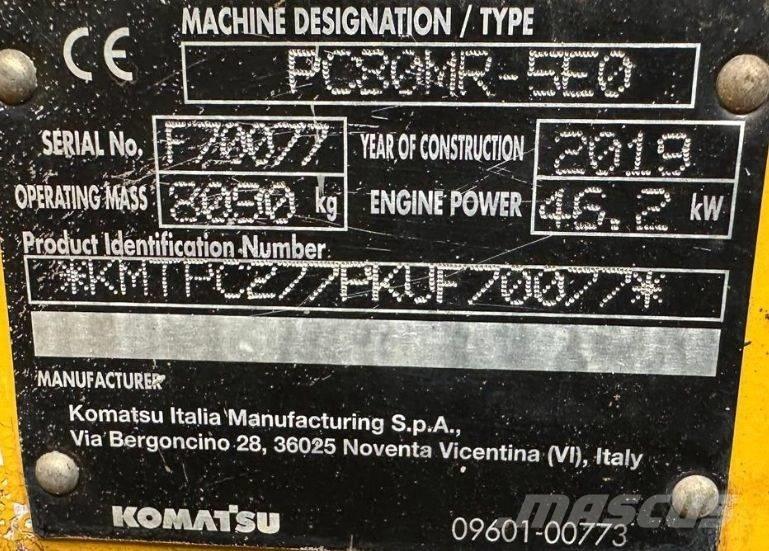 Komatsu PC 80 MR-5EO Escavatori medi 7t - 12t