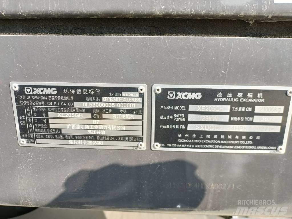 XCMG XE205GH Escavatori cingolati