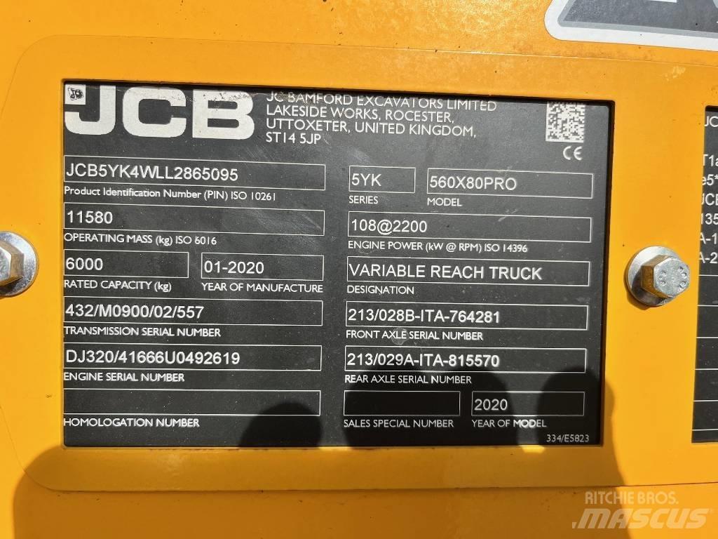 JCB 560-80 AGRI PRO Sollevatori telescopici