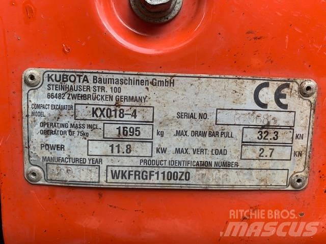 Kubota KX 018-4 Miniescavatori