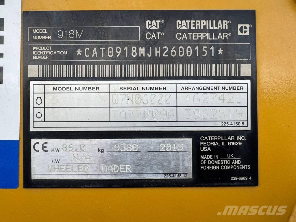 CAT 918 M Pale gommate