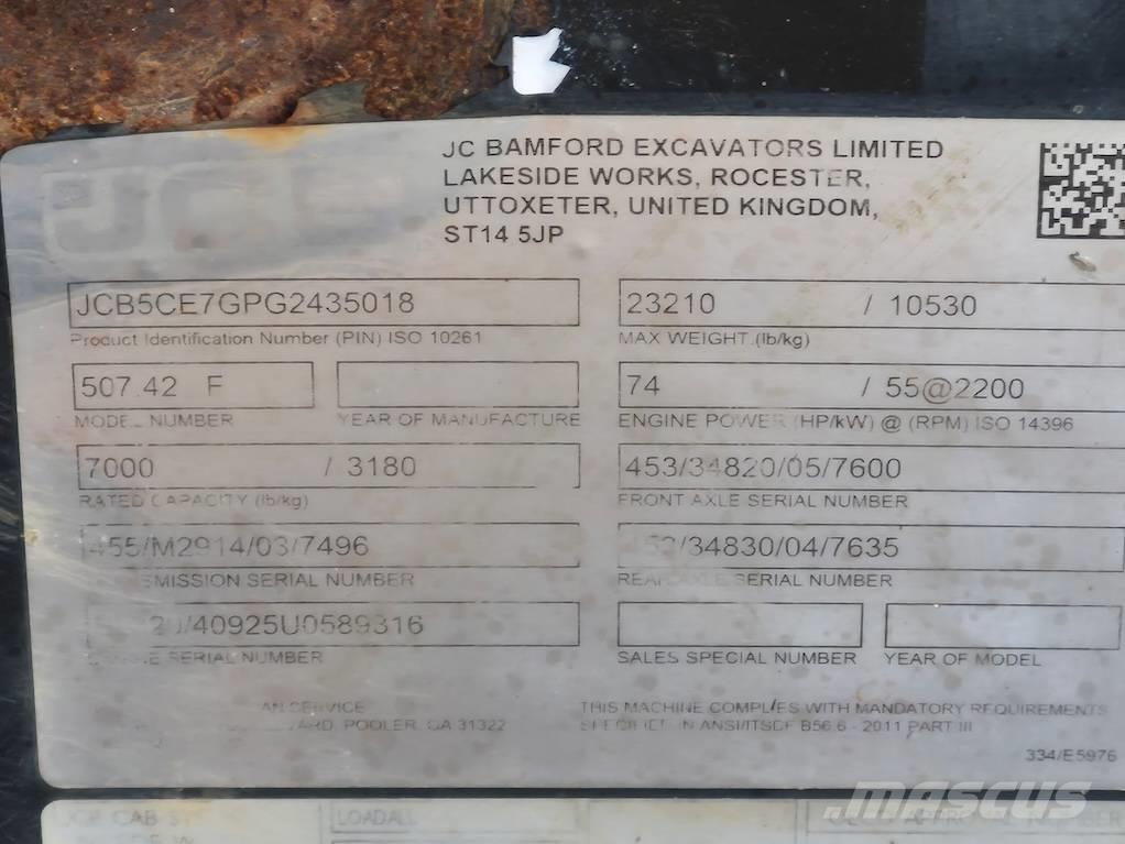 JCB 507-42 Sollevatori telescopici