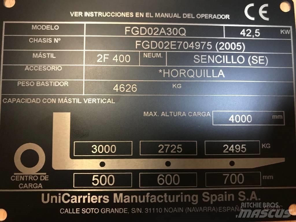 Nissan FGD02A30Q Carrelli elevatori diesel