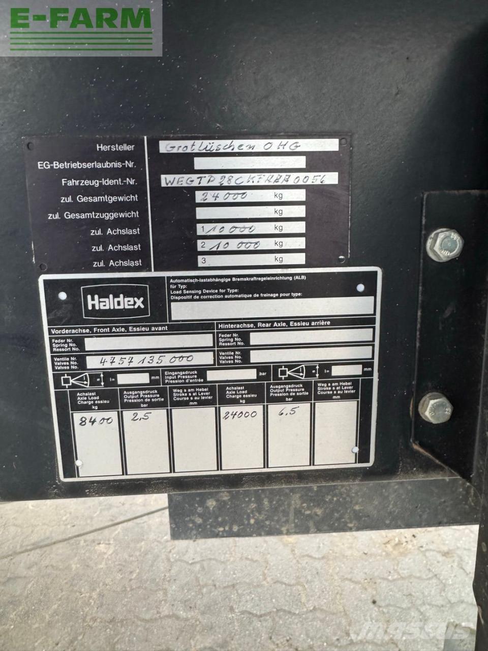  Güde Grotlüschen Rimorchi multiuso