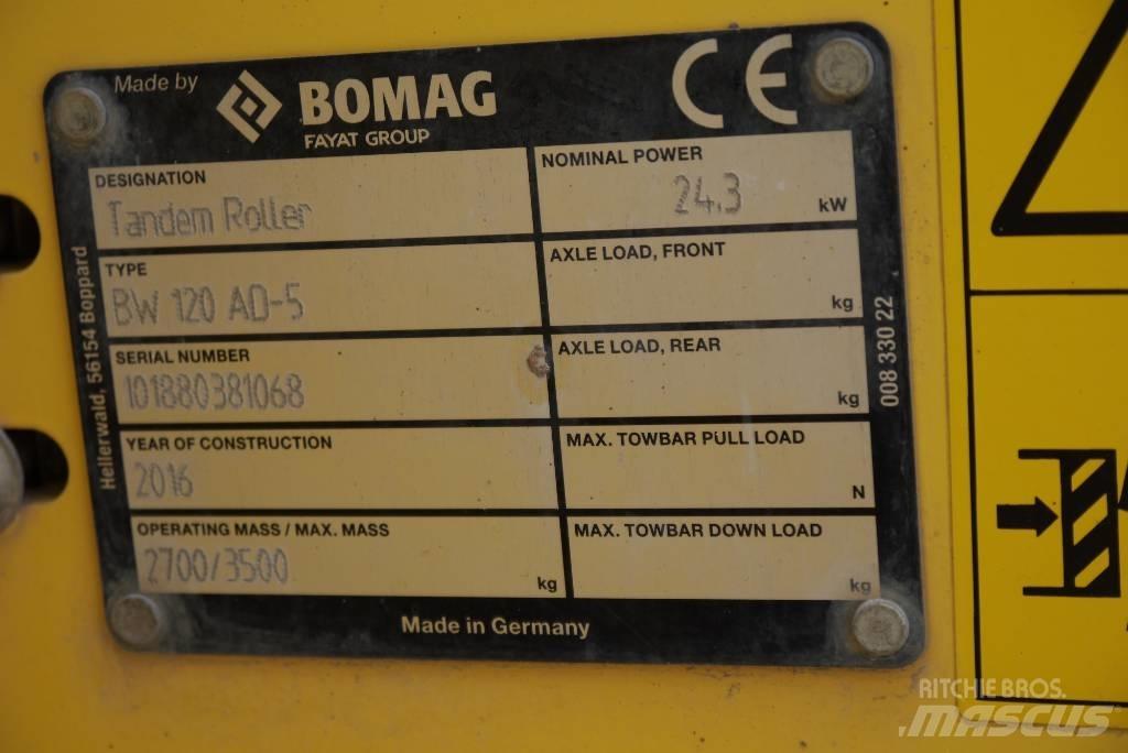 Bomag BW 120 AD-5 Rulli a doppio tamburo