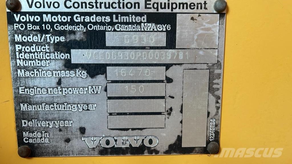 Volvo 930 G Motorgraders