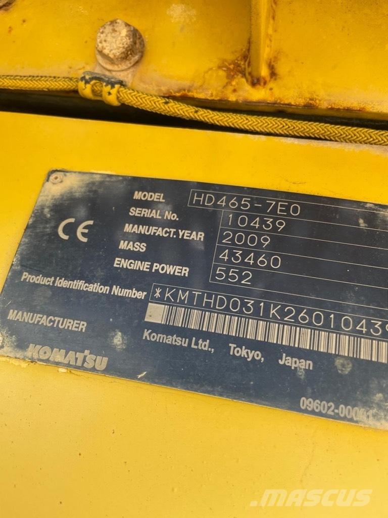 Komatsu HD 465-7 E0 Dumper a telaio rigido