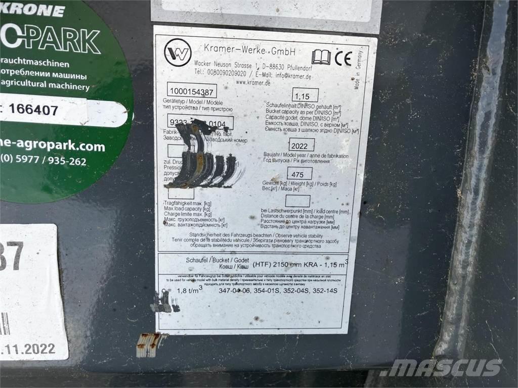 Kramer 2150 mm Accessori per pale frontali