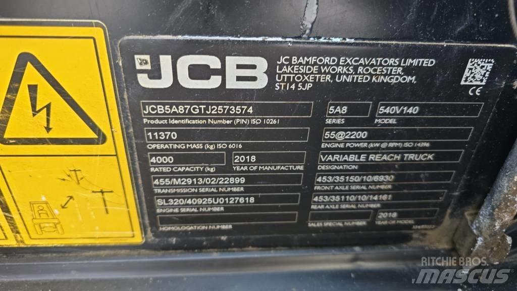 JCB 540-140 Sollevatori telescopici