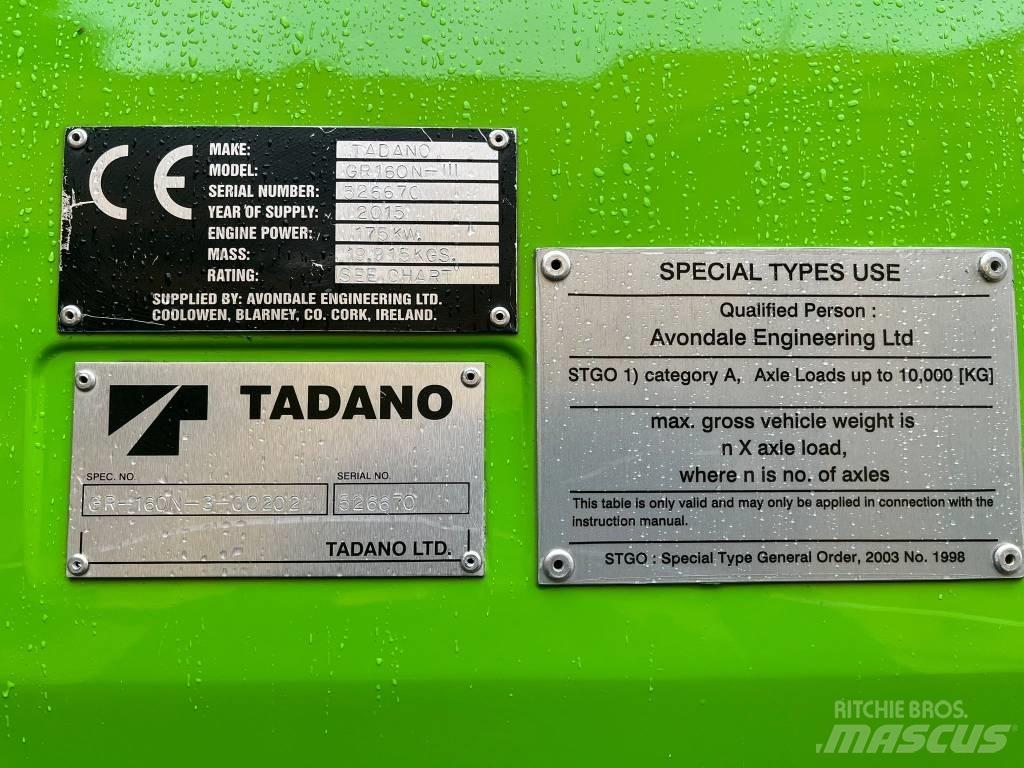 Tadano GR 160 n3 Gru per terreni difficili
