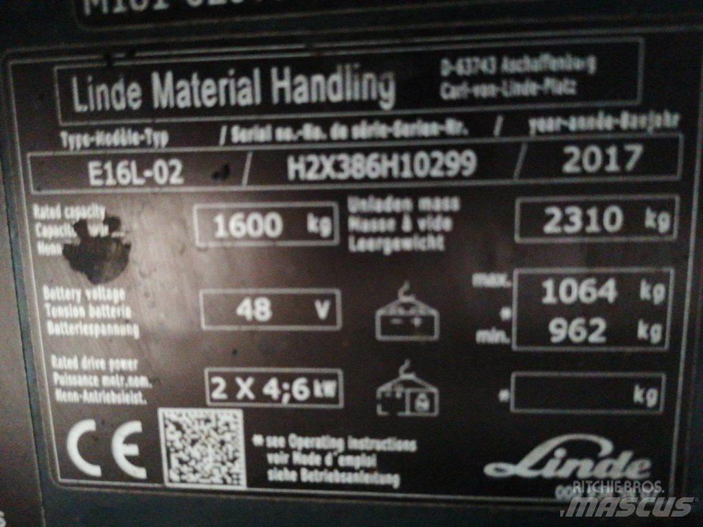 Linde E16L-02 Carrelli elevatori elettrici