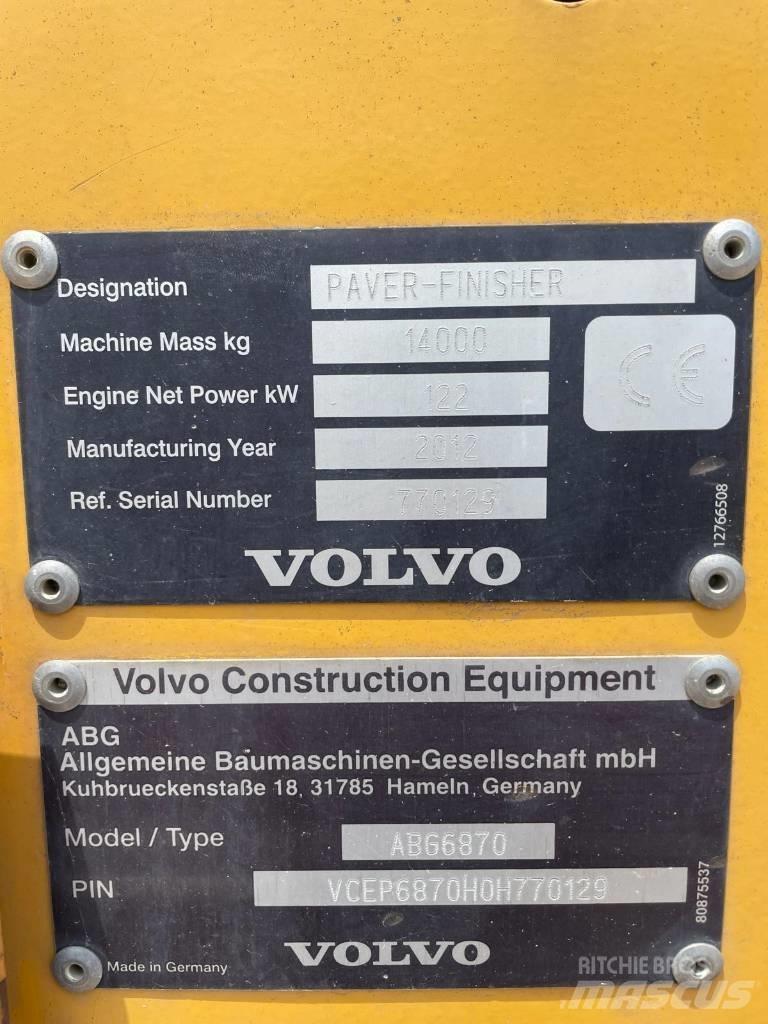 Volvo ABG 6870 Finitrici